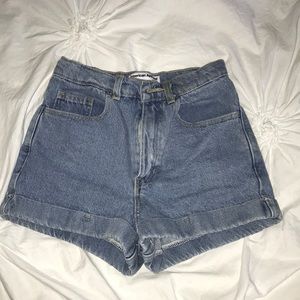 American apparel high waisted shorts